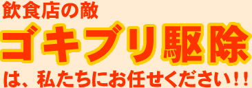 飲食店のゴキブリ駆除